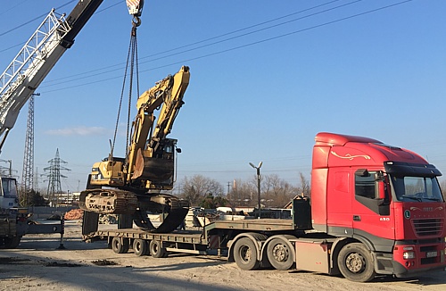 nehézgép szállítás - túlméretes szállítás